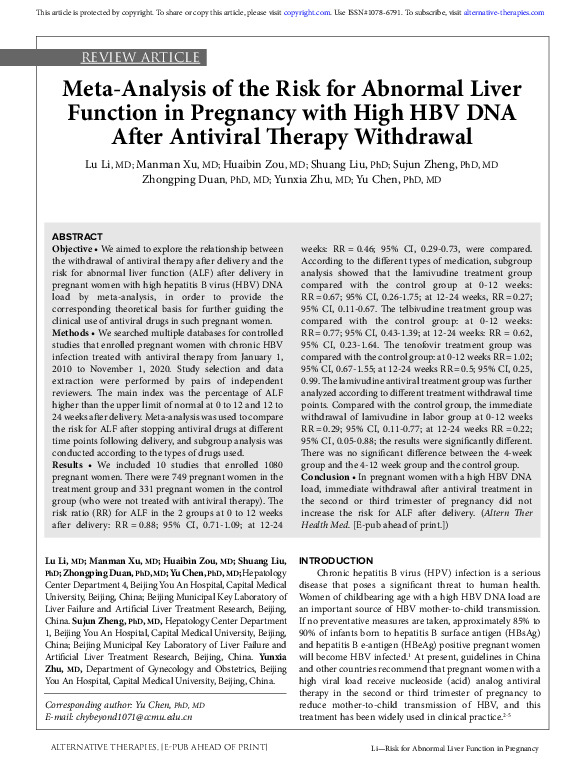 meta-analysis-of-the-risk-for-abnormal-liver-function-in-pregnancy-with